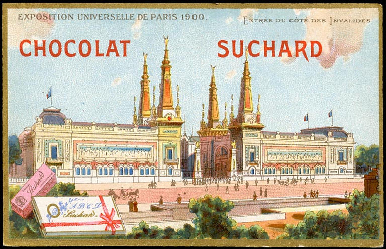 EXPOSITION UNIVERSELLE / DE PARIS 1900. / ENTREE DU COTE DES INVALIDES (titre inscrit)