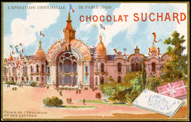 EXPOSITION UNIVERSELLE / DE PARIS 1900. / PALAIS DE L'EDUCATION / ET DES LETTRES (titre inscrit)