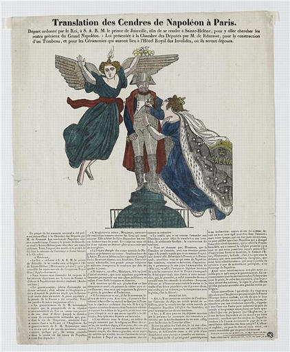 Translation des Cendres de Napoléon à Paris (titre inscrit)