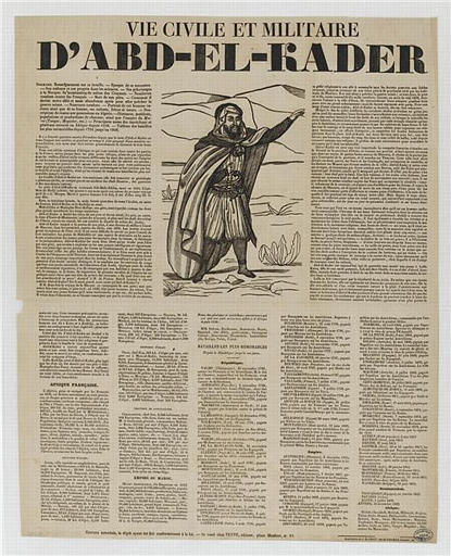 VIE CIVILE ET MILITAIRE D'ABD-EL-KADER (titre inscrit)