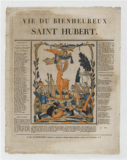 LA VIE DU BIENHEUREUX / SAINT HUBERT (titre inscrit)