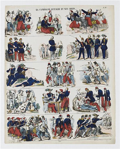 LA CAMPAGNE D'ITALIE ET SES CHEFS (titre inscrit)