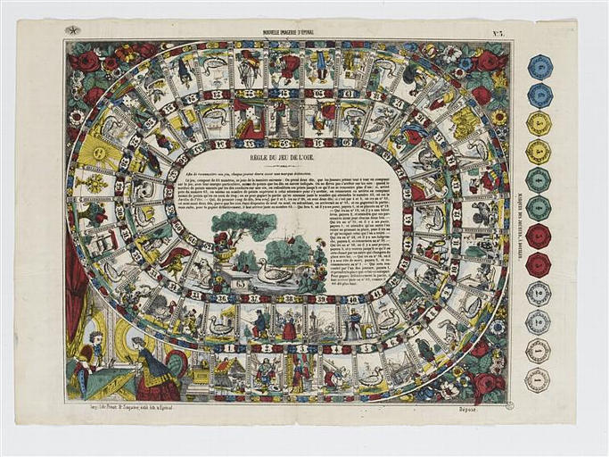 REGLE DU JEU DE L'OIE (titre inscrit)