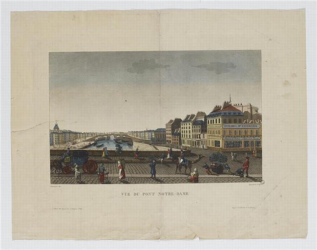 VUE DU PONT NOTRE-DAME (titre inscrit)