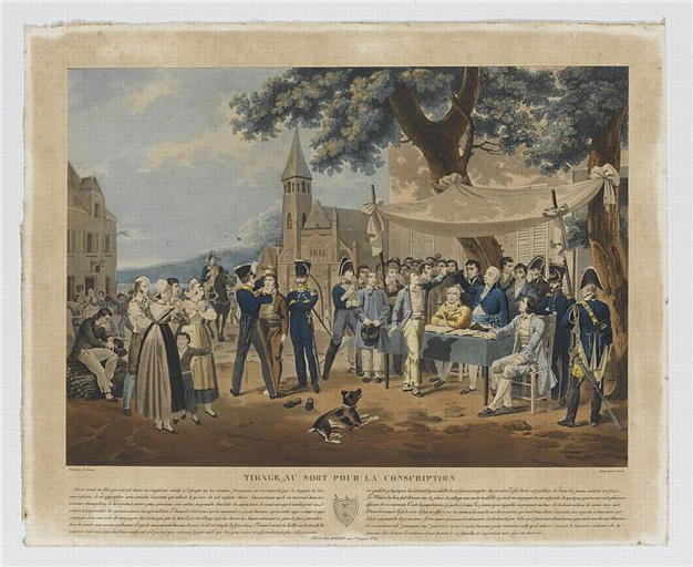 TIRAGE AU SORT POUR LA CONSCRIPTION (titre inscrit)