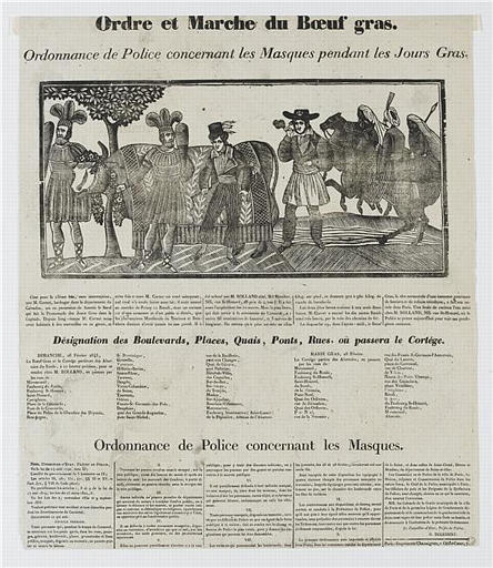 Ordre et Marche du Boeuf gras (titre inscrit)