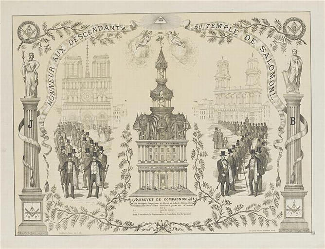 HONNEUR AUX DESCENDANTS / DU TEMPLE DE SALOMON !.. (titre inscrit)