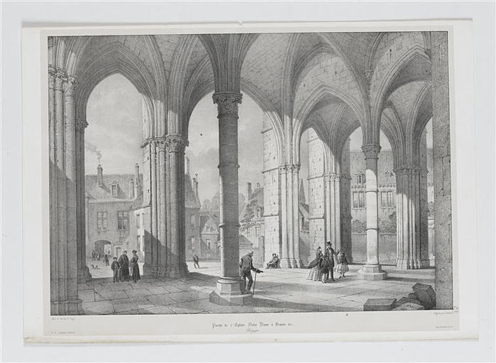 Porte de l'Eglise Notre Dame à Beaune (titre inscrit)