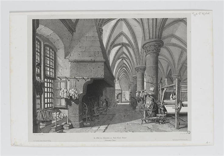 La Salle des Chevaliers, au Mont-Saint-Michel (titre inscrit)