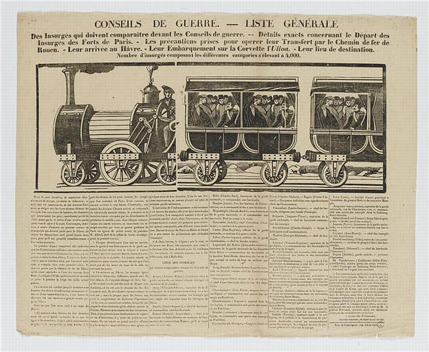 CONSEILS DE GUERRE. LISTE GENERALE (titre inscrit)