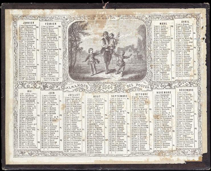 ALMANACH DES POSTES (titre inscrit)