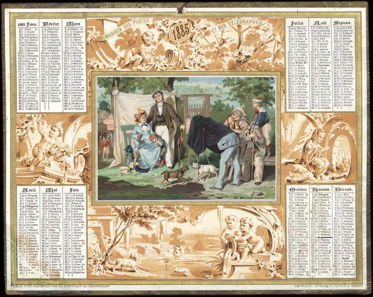 ALMANACH DES POSTES ET TELEGRAPHES / NE BOUGEZ PLUS (titre inscrit)