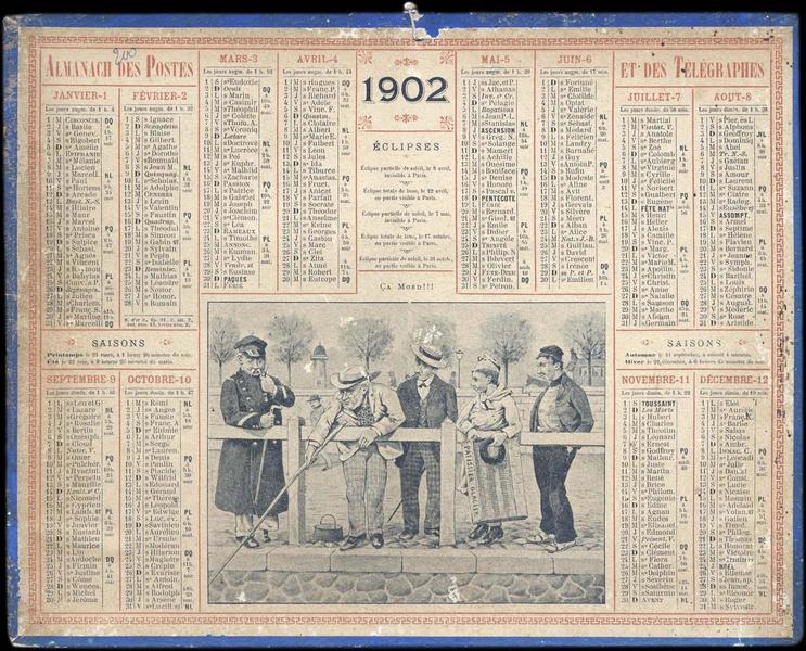 ALMANACH DES POSTES ET DES TELEGRAPHES / CA MORD!!! (titre inscrit)