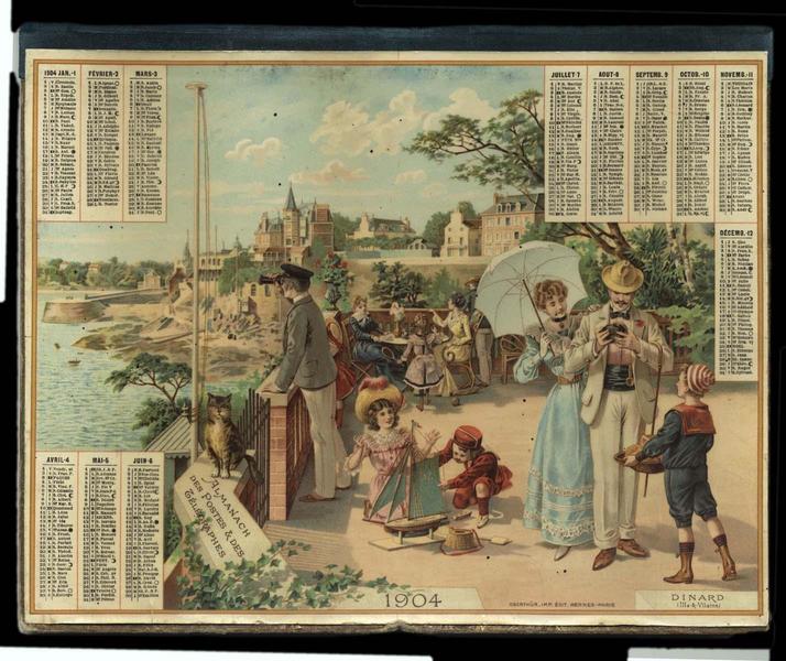ALMANACH DES POSTES ET DES TELEGRAPHES / DINARD (Ille-&-Vilaine) (titre inscrit)