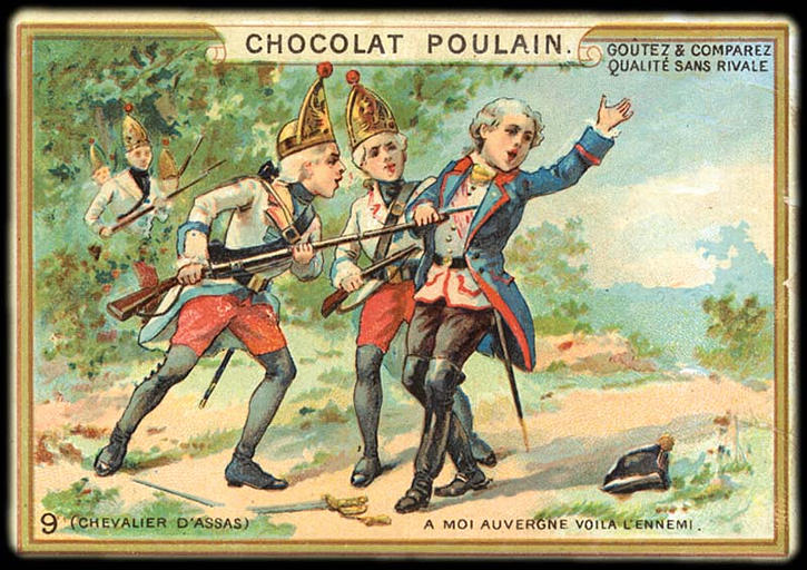 9 (CHEVALIER D'ASSAS) A MOI AUVERGNE VOILA L'ENNEMI (titre inscrit)