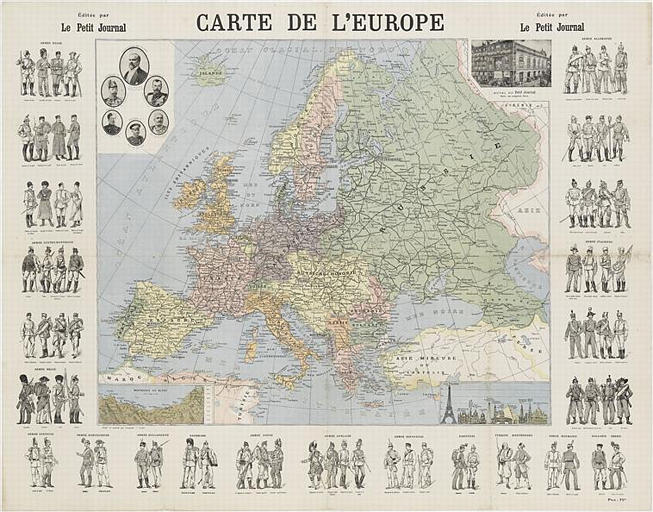 CARTE DE L'EUROPE (titre inscrit)