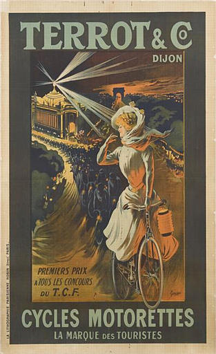 TERROT & CO / DIJON / PERMIER PRIX / A TOUS LES CONCOURS / DU T.C.F. / CYCLES MOTORETTES / LA MARQUE DES TOURISTES (titre inscrit)