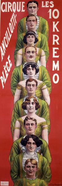 CIRQUE ANCILLOTTI- / PLÈGE / LES / 10 / K / R / E / M / O (titre inscrit)