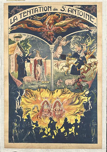 LA TENTATION de St ANTOINE (titre inscrit)