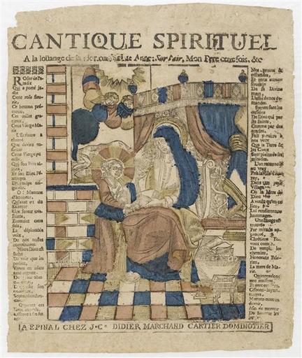 CANTIQUE SPIRITUEL / A la louange de la [illisible] Anne [illisible], Mon Fere [illisible] fois. &c (titre inscrit)