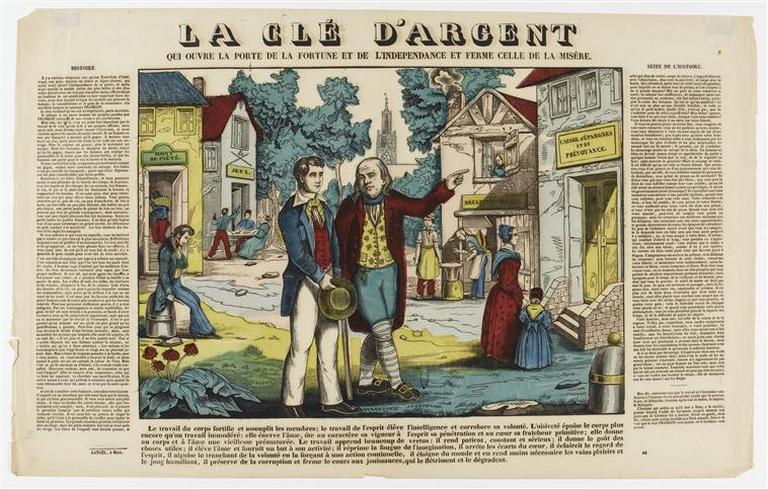 LA CLE D'ARGENT / QUI OUVRE LA PORTE DE LA FORTUNE ET DE L'INDEPENDANCE ET FERME CELLE DE LA MISERE. (titre inscrit)