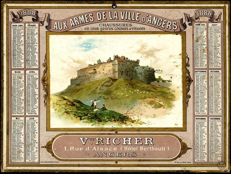 Calendrier de 1888 (titre factice)