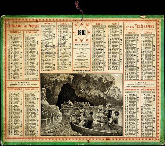 ALMANACH DES POSTES / ET DES TELEGRAPHES / 1901 (titre inscrit)