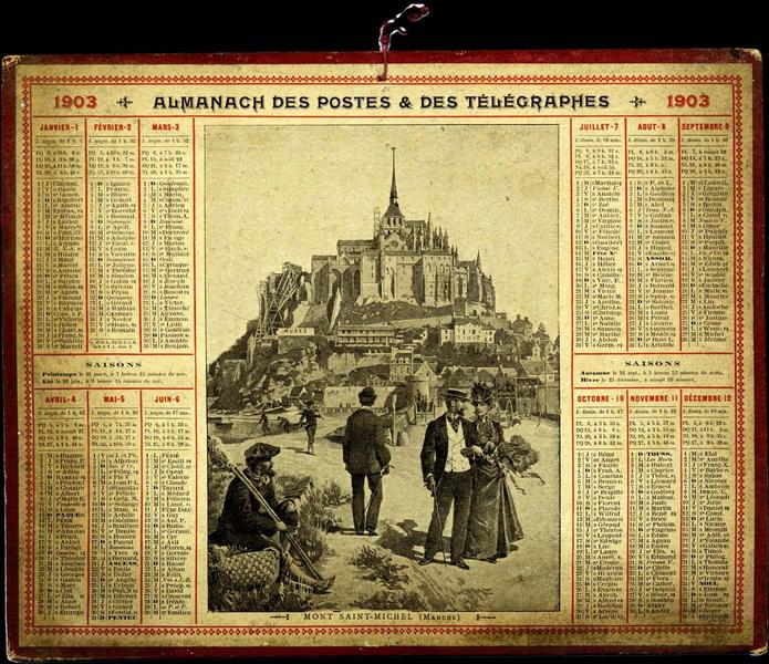 ALMANACH DES POSTES & DES TELEGRAPHES / 1903 (titre inscrit)
