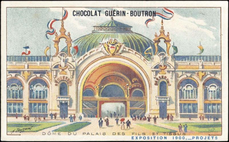 DOME DU PALAIS DES FILS ET TISSUS / EXPOSITION Universelle 1900, PROJETS (titre inscrit)