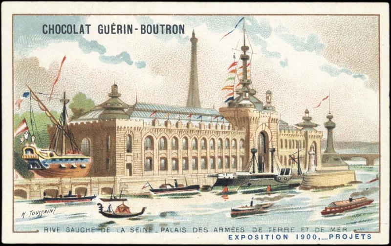 RIVE GAUCHE DE LA SEINE - PALAIS DES ARMMES... / EXPOSITION Universelle 1900, -PROJETS (titre inscrit)