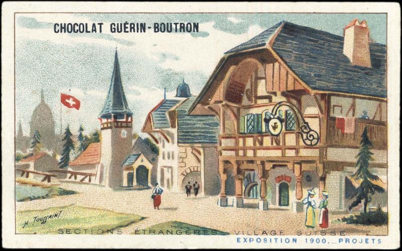 SECTIONS ETRANGERES VILLAGE SUISSE / EXPOSITION Universelle 1900, -PROJETS (titre inscrit)