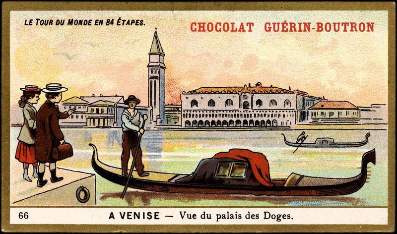 LE TOUR DU MONDE EN 84 ETAPES ; 66- A VENISE- Vue du palais des Doges (titre inscrit)
