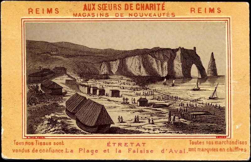 ETRETAT / La Plage et la Falaise d'Aval (titre inscrit)