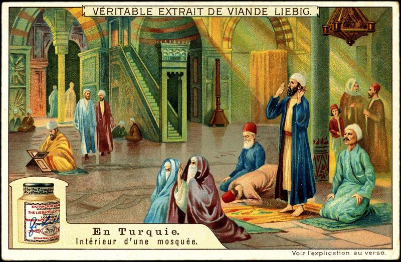 EN TURQUIE. / Interieur d'une mosquée (titre inscrit)