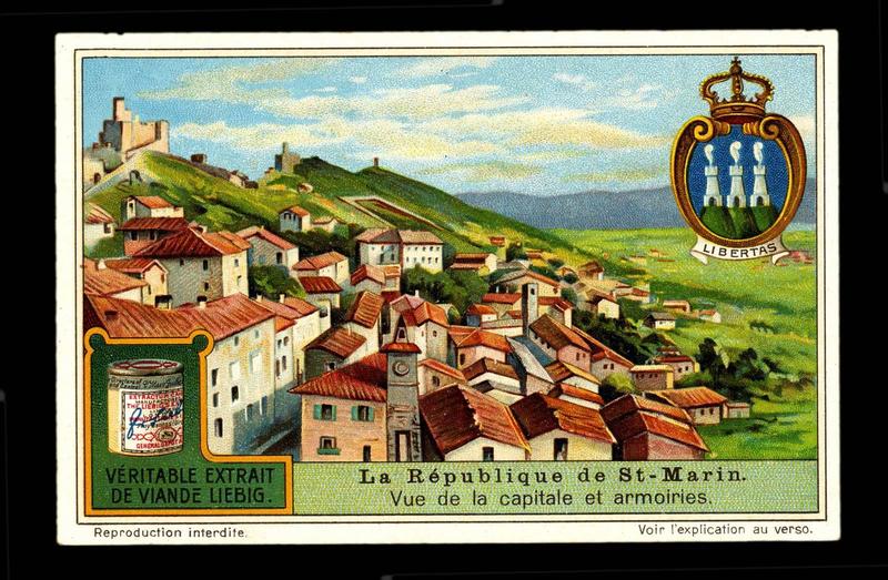 Vue de la capitale et armoiries (b.m.) (titre inscrit)