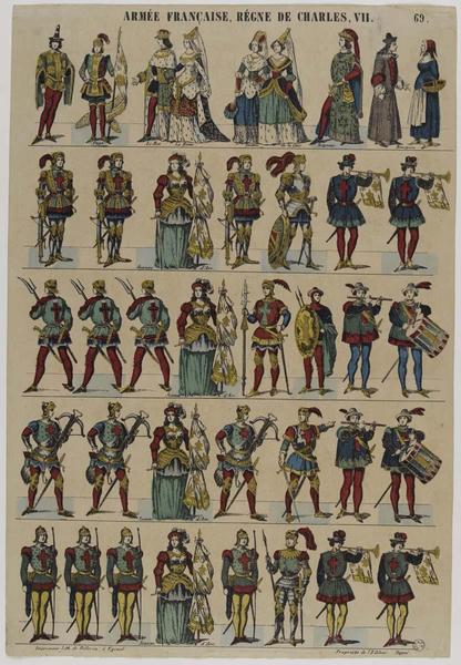 ARMEE FRANCAISE, REGNE DE CHARLES, VII (titre inscrit)
