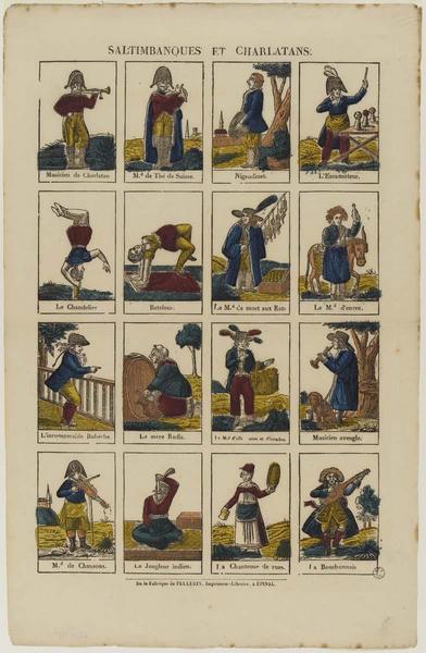 Saltimbanques et charlatans (titre inscrit)