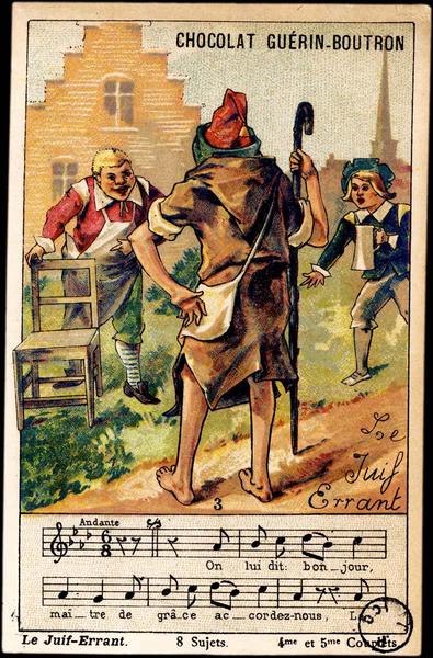 Le Juif-Errant accueilli par des Bruxellois (?) (titre factice)