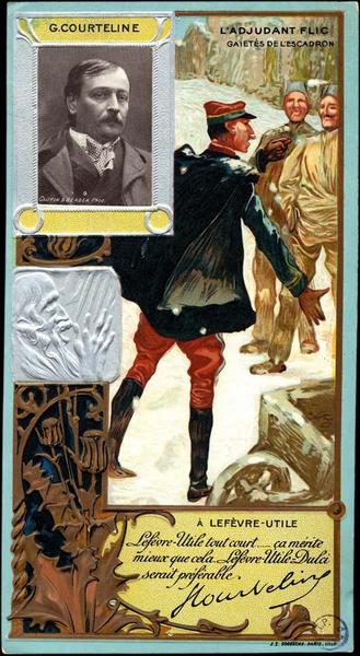 G. Courteline, l'adjudant Flic gaietés de l'escadron (titre inscrit)