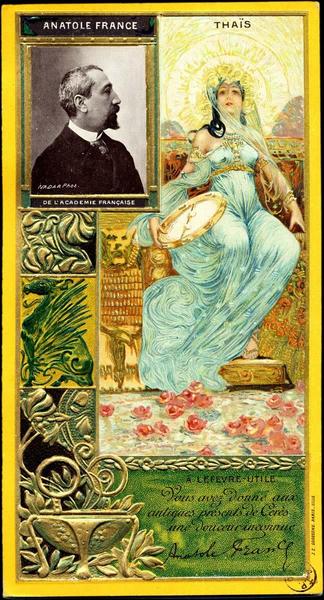 Anatole France de l'Académie française, Thaïs (titre inscrit)