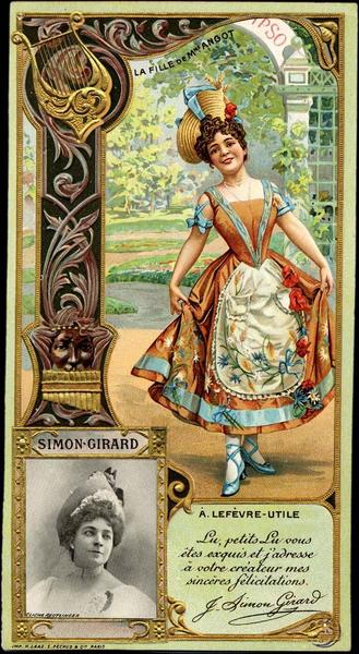 Simon-Girard, La fille de Mme Angot (titre inscrit)