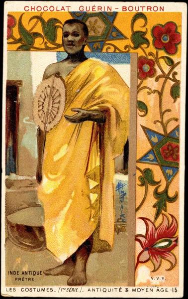 INDE ANTIQUE / PRETRE / LES COSTUMES- (1re SERIE) - ANTIQUITE ET MOYEN AGE-15 (titre inscrit)