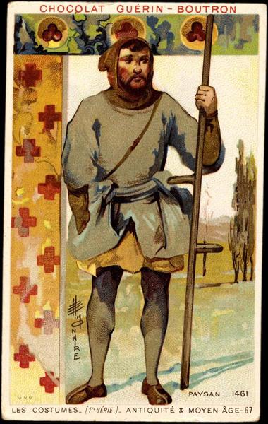 PAYSAN-1461 / LES COSTUMES- (1re SERIE) - ANTIQUITE ET MOYEN AGE-67 (titre inscrit)