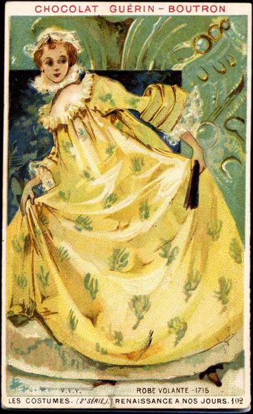 ROBE VOLANTE-1715 / LES COSTUMES- (1re SERIE) - ANTIQUITE ET MOYEN AGE-102 (titre inscrit)