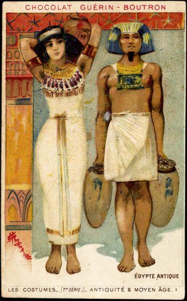 LES COSTUMES- (1ERE SÉRIE) - ANTIQUITÉ & MOYEN AGE.1.EGYPTE ANTIQUE (titre inscrit)
