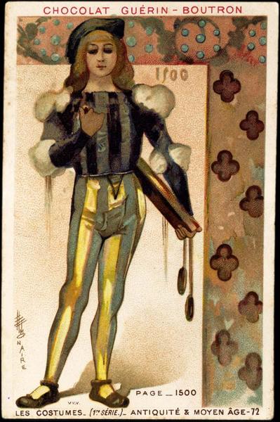 LES COSTUMES- (1ERE SÉRIE) - ANTIQUITÉ & MOYEN AGE.72.PAGE-1500 (titre inscrit)