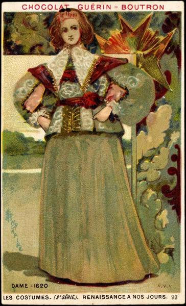 LES COSTUMES- (2è SÉRIE) - RENAISSANCE A NOS JOURS.93.DAME-1620 (titre inscrit)