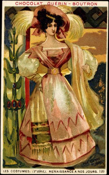 LES COSTUMES- (2è SÉRIE) - RENAISSANCE A NOS JOURS.120.PARISIENNE / 1827 (titre inscrit)