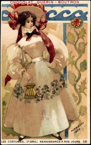 LES COSTUMES- (2è SÉRIE) - RENAISSANCE A NOS JOURS.PARISIENNE / 1829 (titre inscrit)