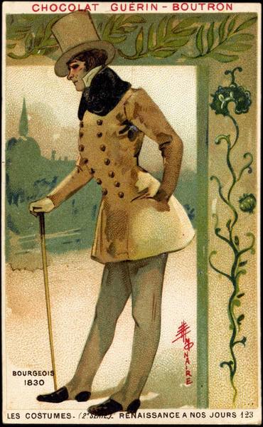 LES COSTUMES- (2è SÉRIE) - RENAISSANCE A NOS JOURS.123.BOURGEOIS / 1830 (titre inscrit)